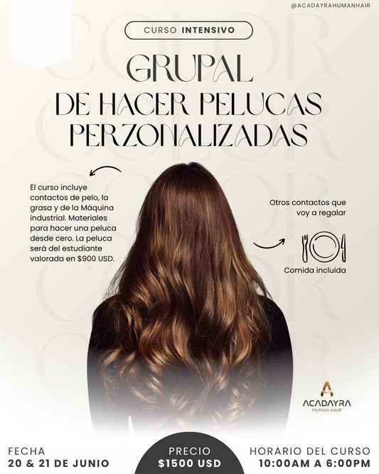 Curso intensivo de hacer pelucas personalizadas