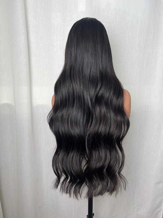 Peluca humana largo 30” frontal 13x6